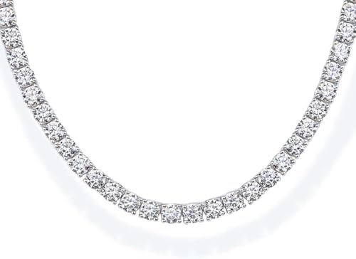 Chic Diamond Tennis Necklace 14K GP Cubic Zirconia - Free Shipping