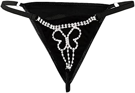 Sexy Adjustable Rhinestone G-String Underpants for Glamorous Flair and Seductive Style