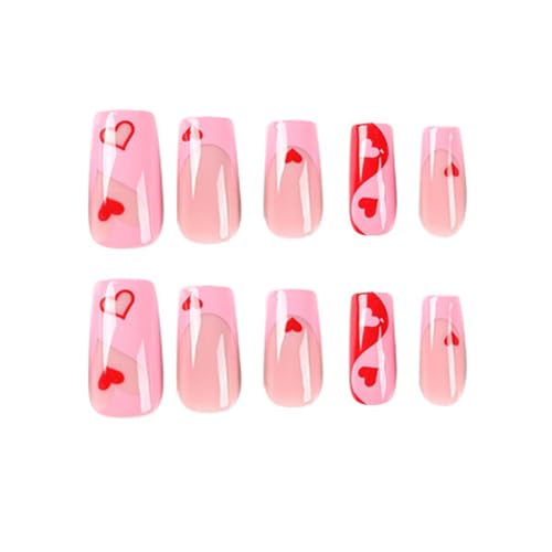 Elegant Square Press-On Nails with Stylish Design - Quick Manicure for All Occasions