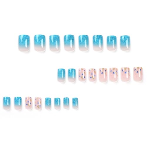 Elegant Square Press-On Nails with Stylish Design - Quick Manicure for All Occasions