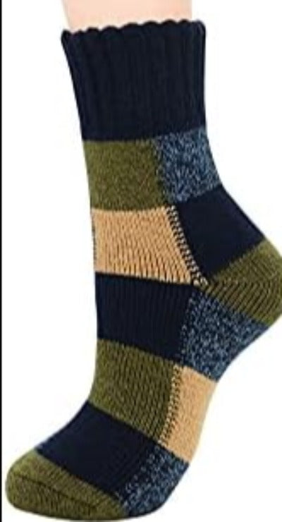 Winter Wool Blend Women's Socks - Cozy Multi Pack Crew Cut Socks