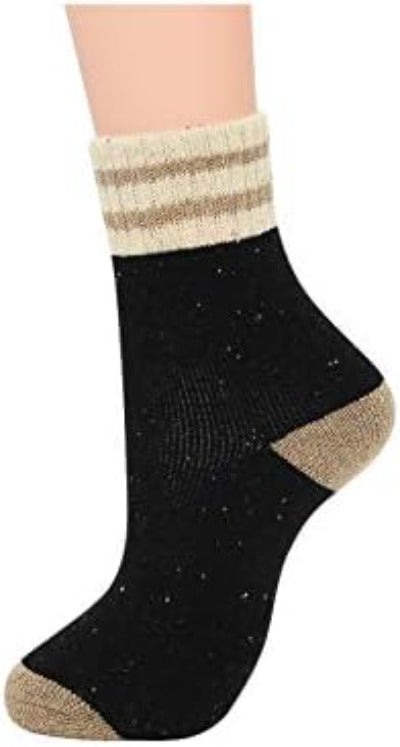 Winter Wool Blend Women's Socks - Cozy Multi Pack Crew Cut Socks