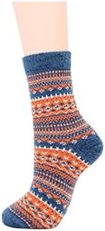 Winter Wool Blend Women's Socks - Cozy Multi Pack Crew Cut Socks