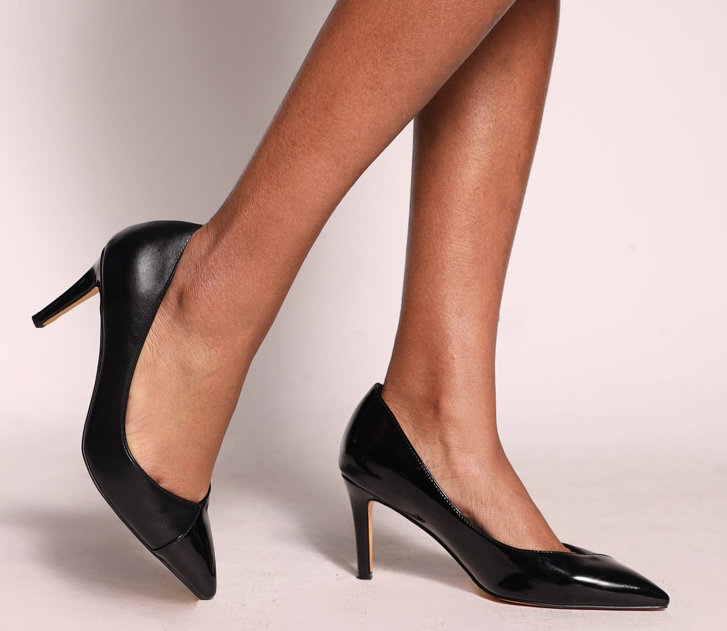Michelle Pumps Black Extended Sizes- Free Shipping
