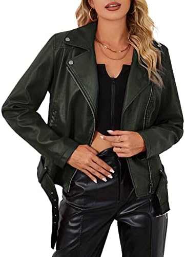 Stylish Faux Leather Fashionable Zipper Biker Outerwear Jacket-Free Shipping