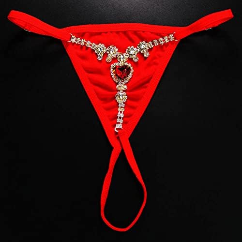 Sexy Adjustable Rhinestone G-String Underpants for Glamorous Flair and Seductive Style