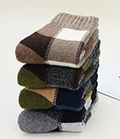 Winter Wool Blend Women's Socks - Cozy Multi Pack Crew Cut Socks