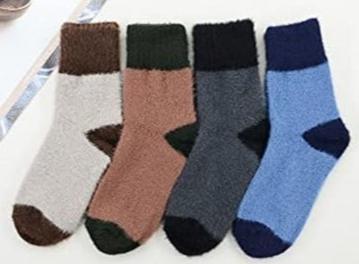 Winter Wool Blend Women's Socks - Cozy Multi Pack Crew Cut Socks