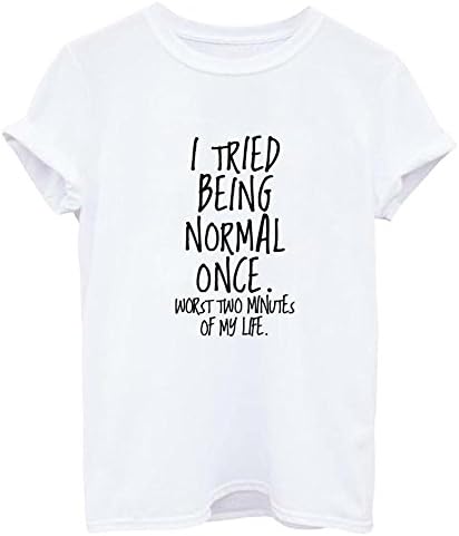 “I Tried to be Normal Once” Printed Tee - Effortless Chic Fashion