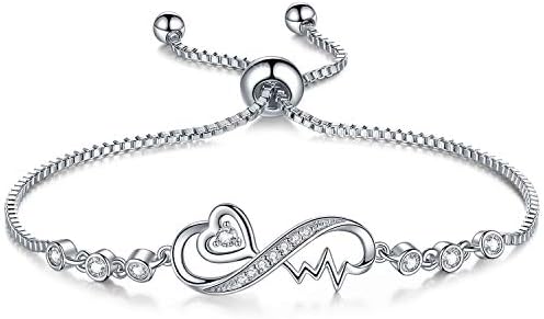 Infinity Heartbeat Adjustable Bracelets - Jewelry Gift | Express Your Love this Valentine's Day!