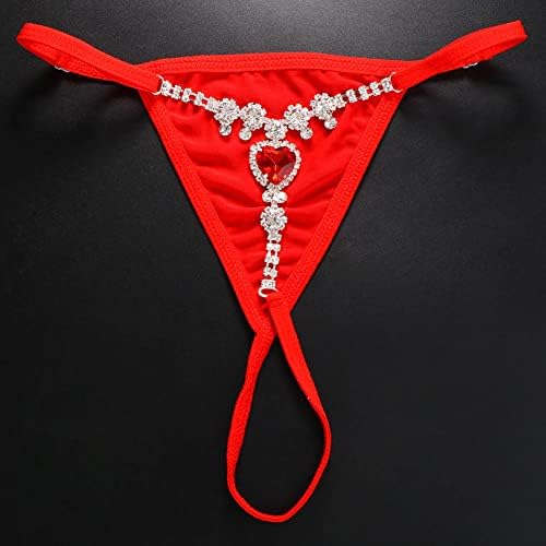 Sexy Adjustable Rhinestone G-String Underpants for Glamorous Flair and Seductive Style