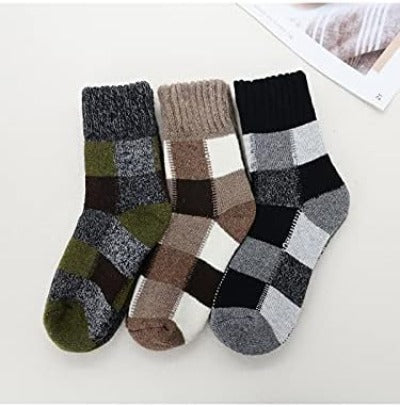 Winter Wool Blend Women's Socks - Cozy Multi Pack Crew Cut Socks