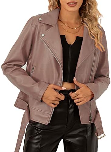 Stylish Faux Leather Fashionable Zipper Biker Outerwear Jacket-Free Shipping