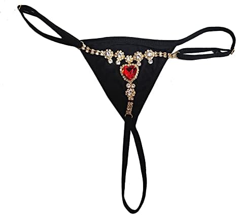 Sexy Adjustable Rhinestone G-String Underpants for Glamorous Flair and Seductive Style