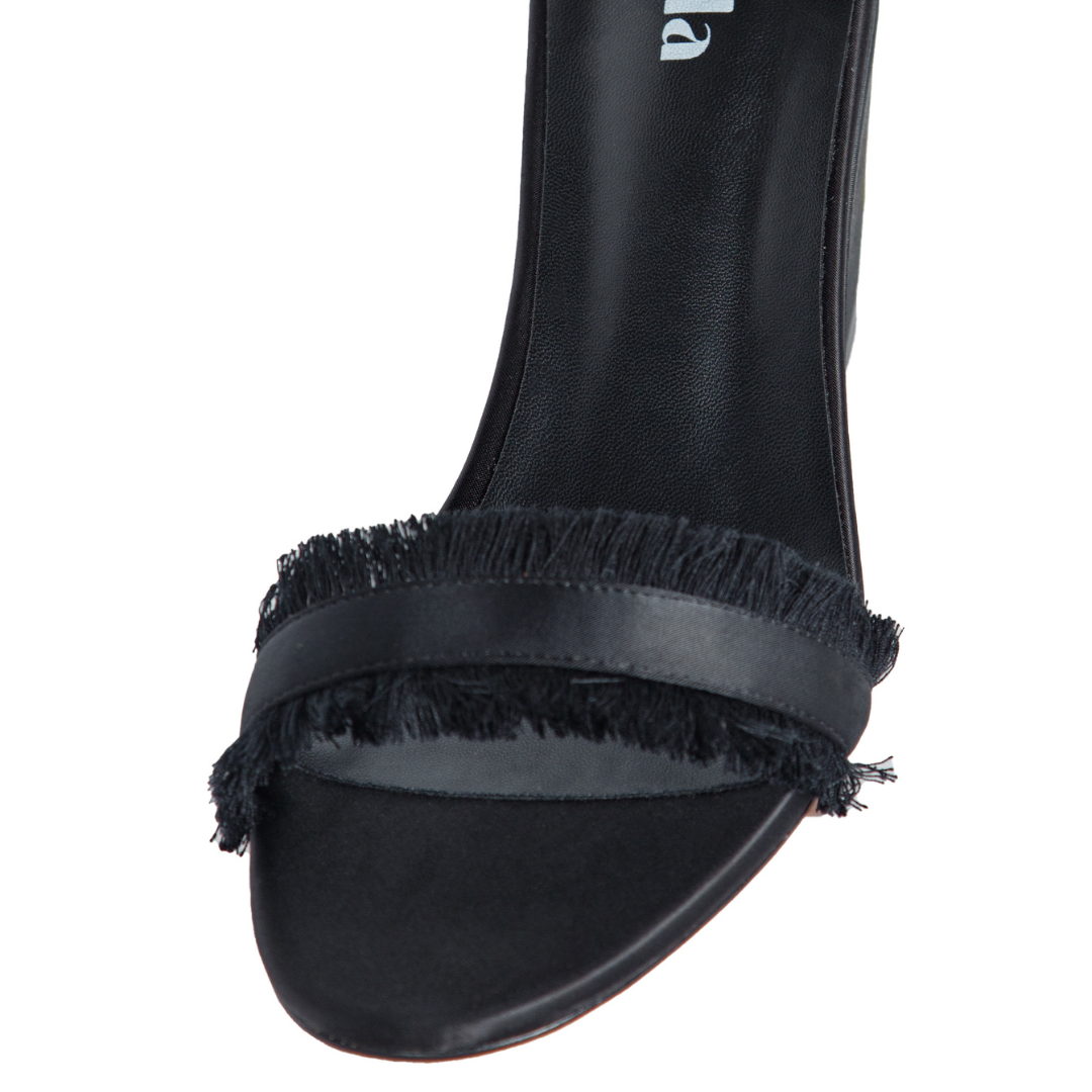 Angela Wedges Black Extended Sizes - Free Shipping