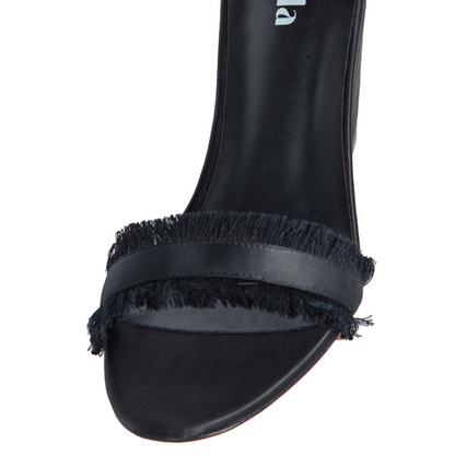 Angela Wedges Black Extended Sizes - Free Shipping
