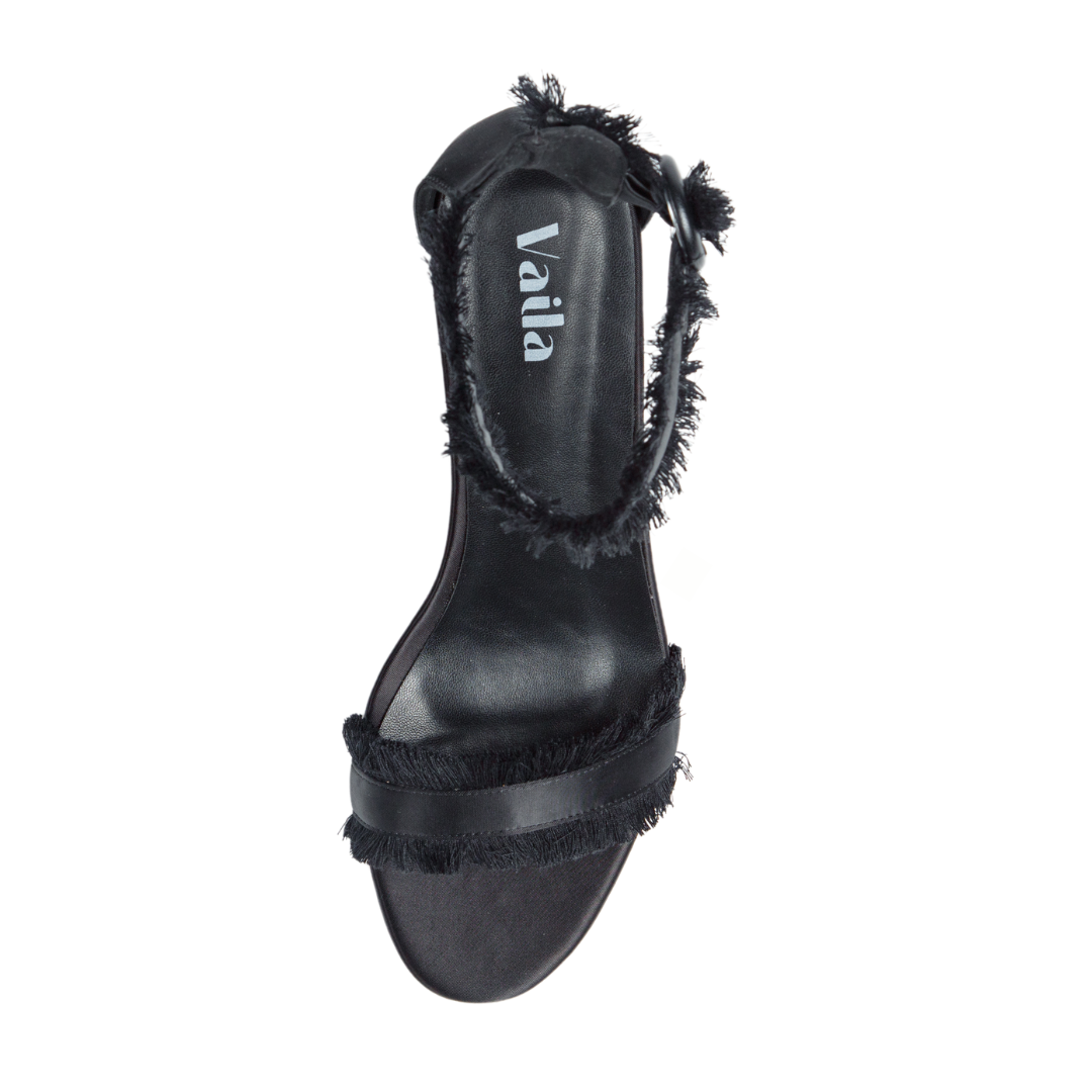 Angela Wedges Black Extended Sizes - Free Shipping