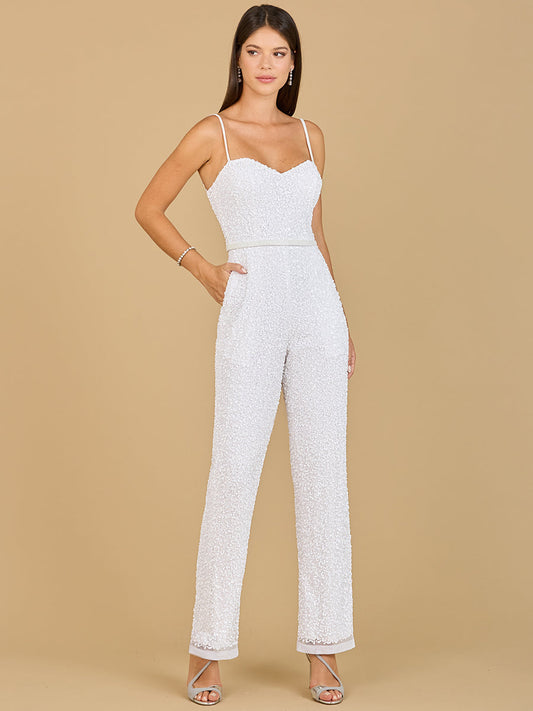 Beaded Bridal Jumpsuit - Free Shipping