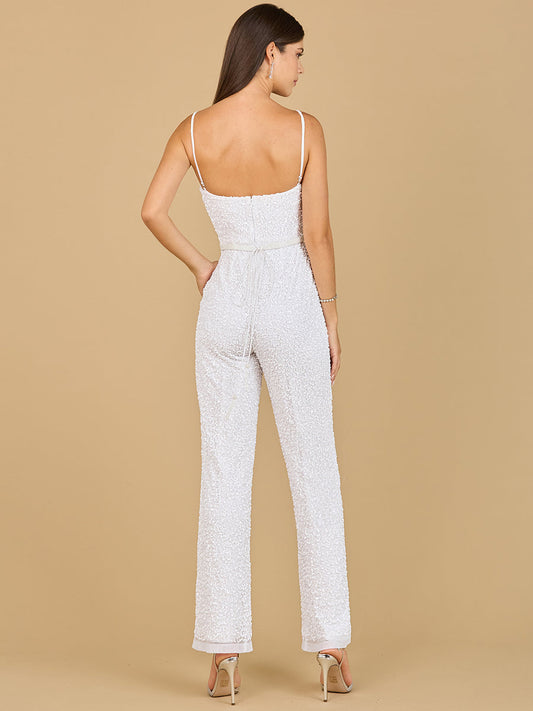 Beaded Bridal Jumpsuit - Free Shipping