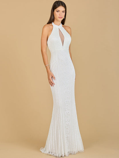 Daring Halter Neck Dress with Keyhole - Free Shipping