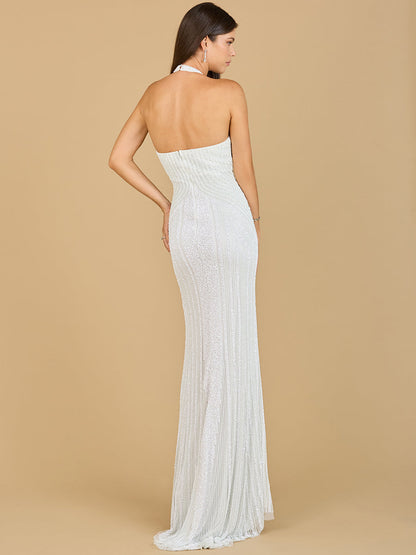Daring Halter Neck Dress with Keyhole - Free Shipping