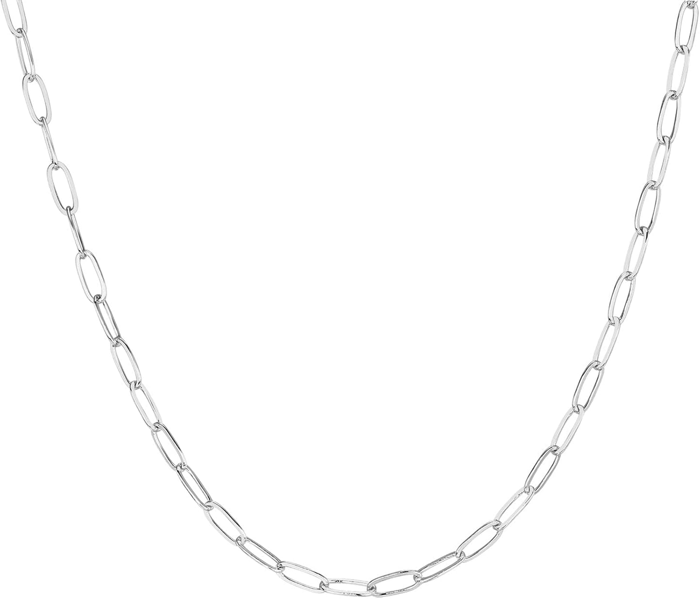 Trendy Paperclip Chain 14K GP Adjustable Necklace - Free Shipping