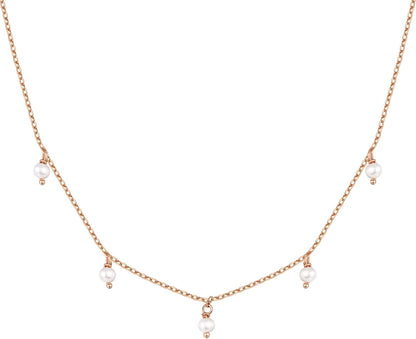 Stylish Station Necklace Simulated Diamond 14K GP Cubic Zirconia  - Free Shipping