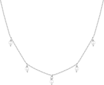 Stylish Station Necklace Simulated Diamond 14K GP Cubic Zirconia  - Free Shipping