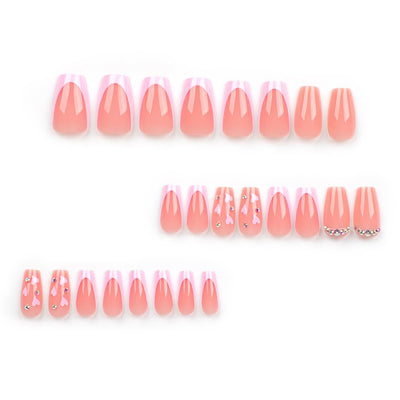 Trendy Press-On Nail Collection – Complete Press-On Gel Nail Kit, Medium Length with Unique Designs- Free Shipping