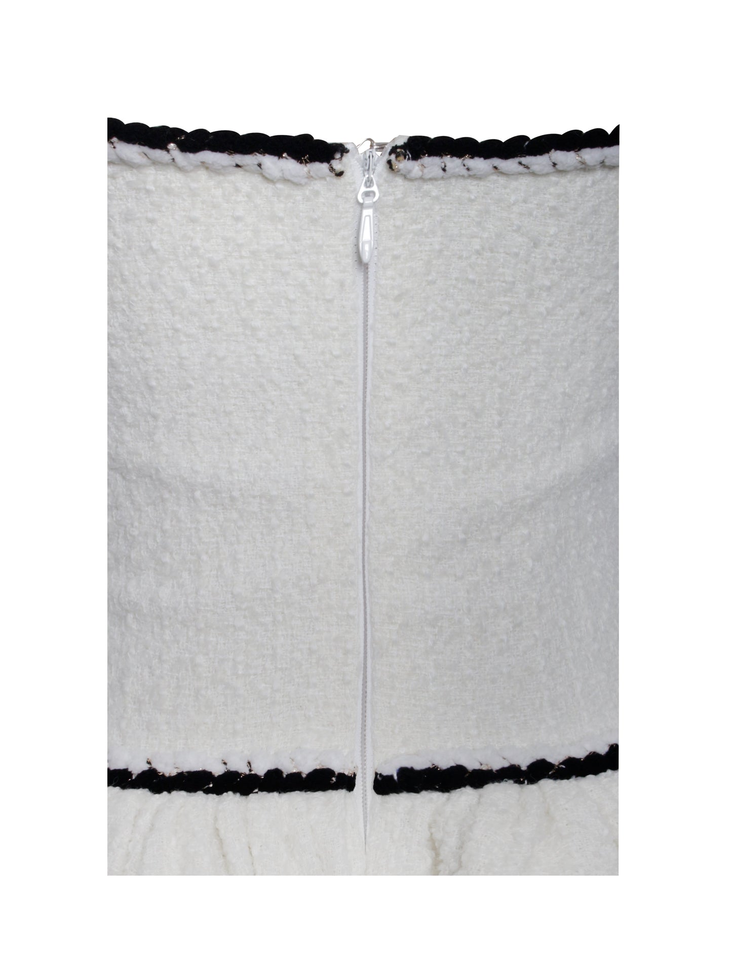 Miss Circle Natalie U Neck Halter Drop Waist Tweed Midi Dress - Free Shipping