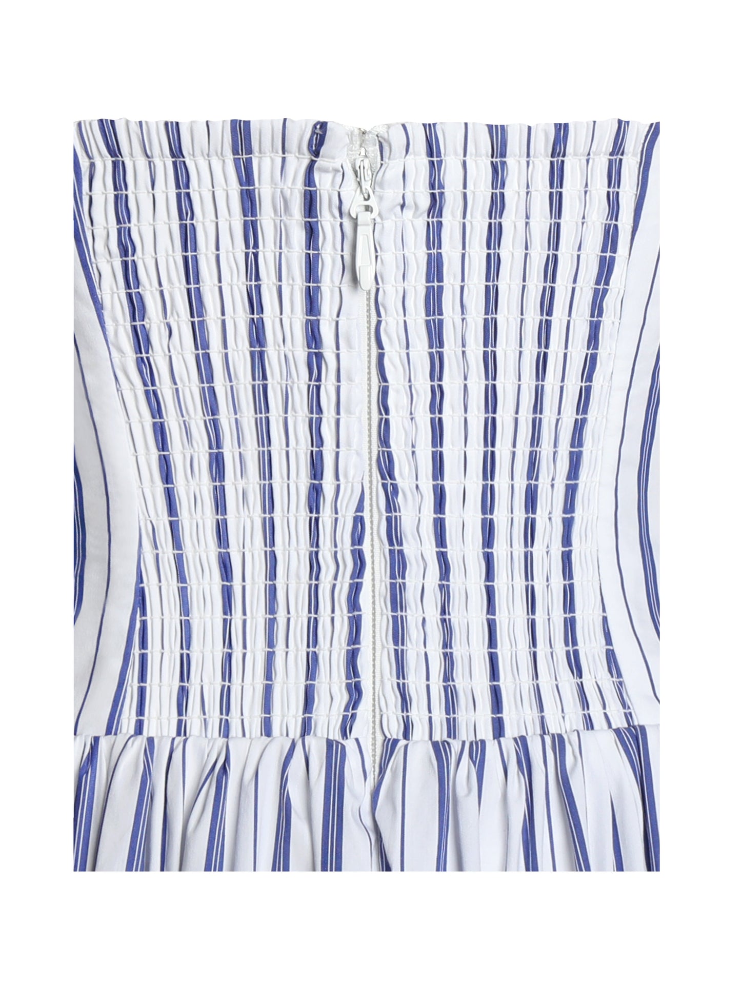 Miss Circle Mackenna Navy Stripe Halter Smock Back Maxi Dress - Free Shipping