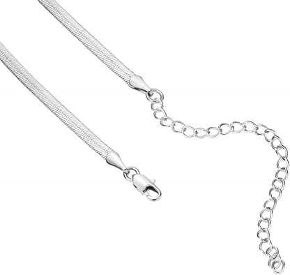 Luxurious Herringbone Chain 14K GP Adjustable Necklace - Free Shipping