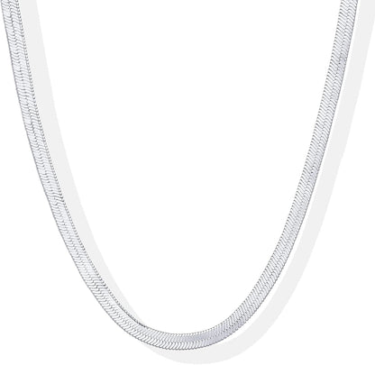 Luxurious Herringbone Chain 14K GP Adjustable Necklace - Free Shipping