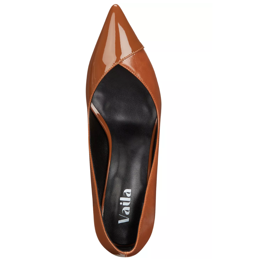 Michelle Pumps Coffee Extended Sizes - Free Shipping