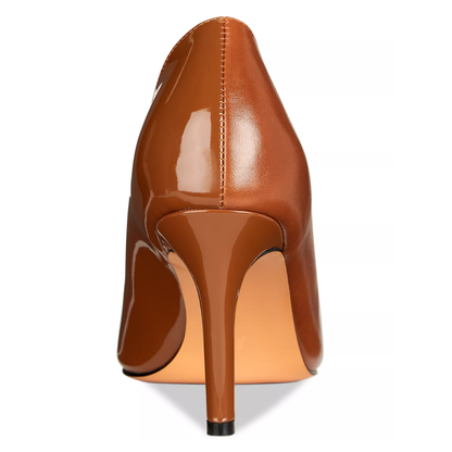 Michelle Pumps Coffee Extended Sizes - Free Shipping