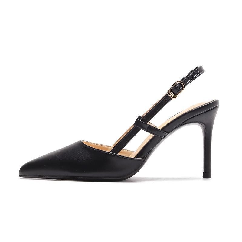 Elegant Black Or Nude Slingback Pumps - Free Shipping