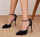 Timeless Bow Pointed Toe Platform Stiletto Ankle Strap High Heels - Free Shipping