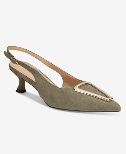 Cecilia Slingback Green Extended Sizes - Free Shipping