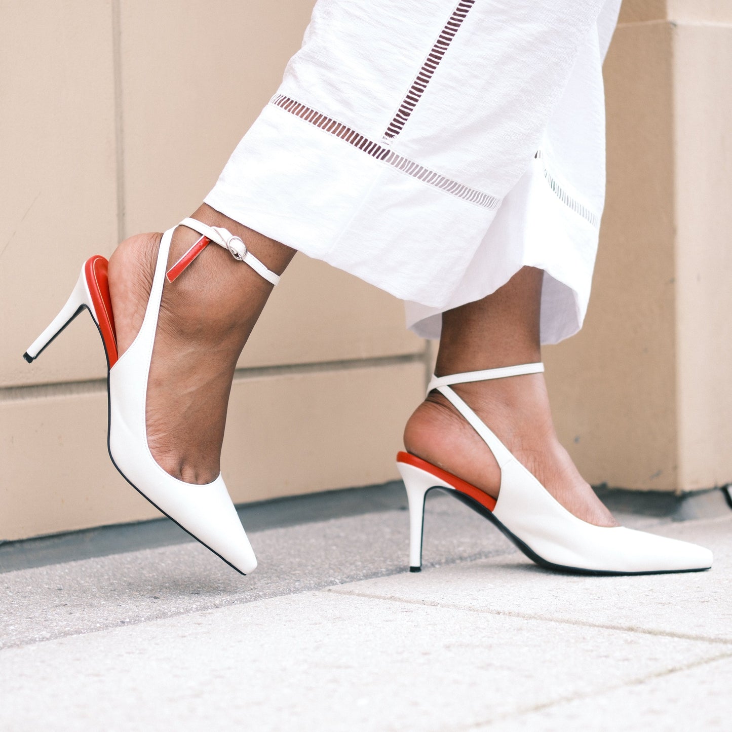Myra Slingback Pumps Extended Sizes - Free Shipping