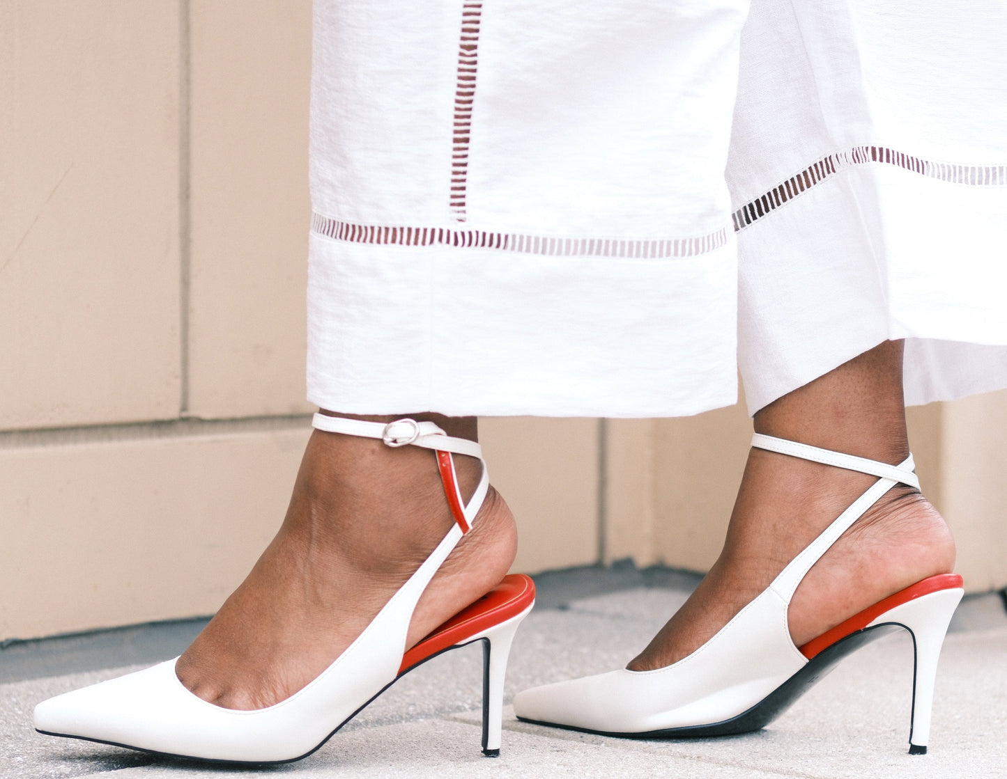 Myra Slingback Pumps Extended Sizes - Free Shipping