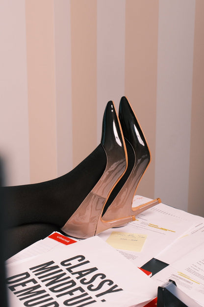 Raven Ombre Pumps Extended Sizes - Free Shipping