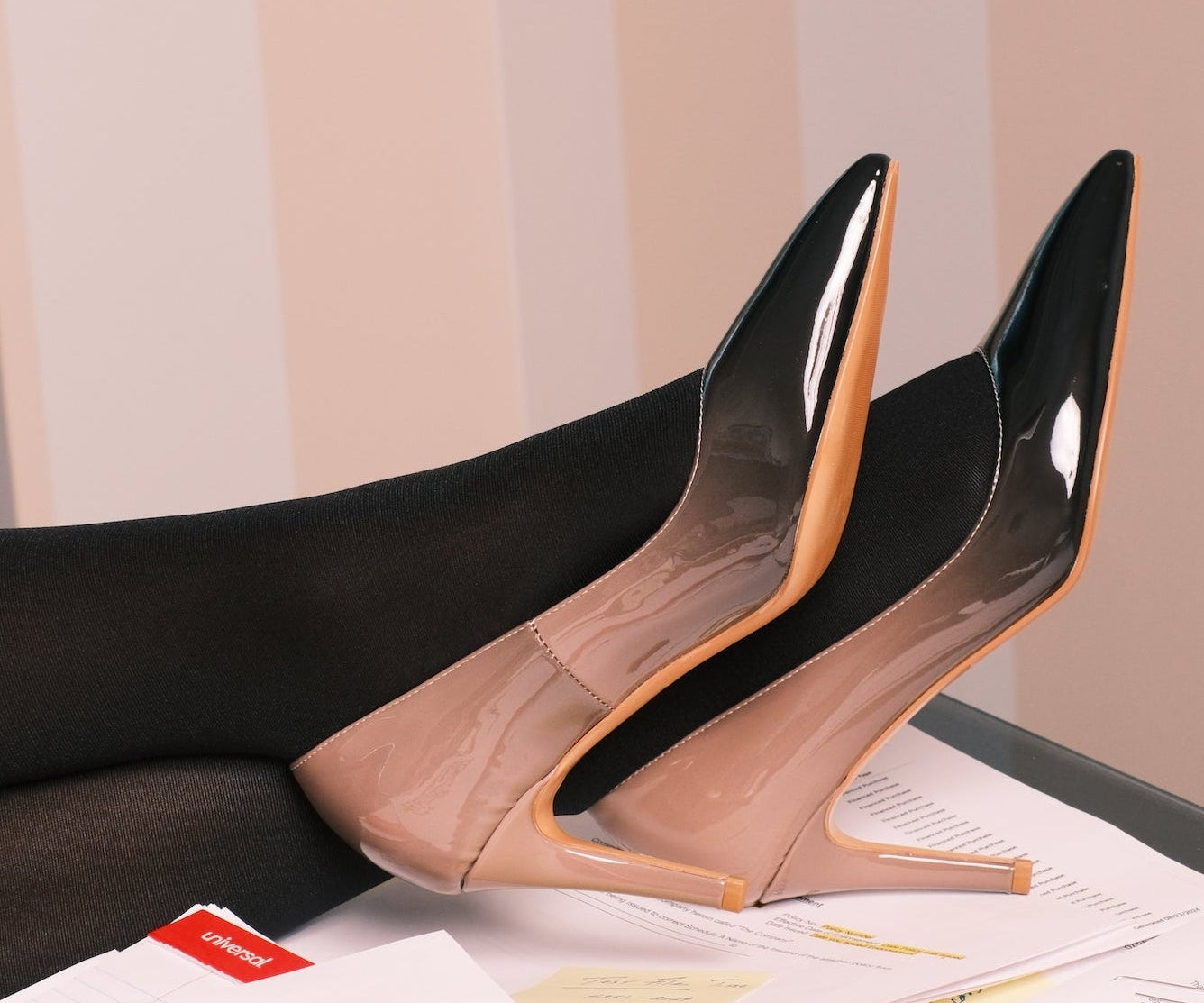 Raven Ombre Pumps Extended Sizes - Free Shipping