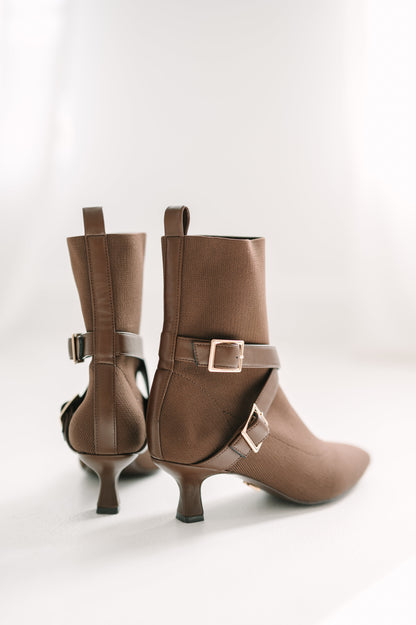 Alma Booties Brown - Free Shipping