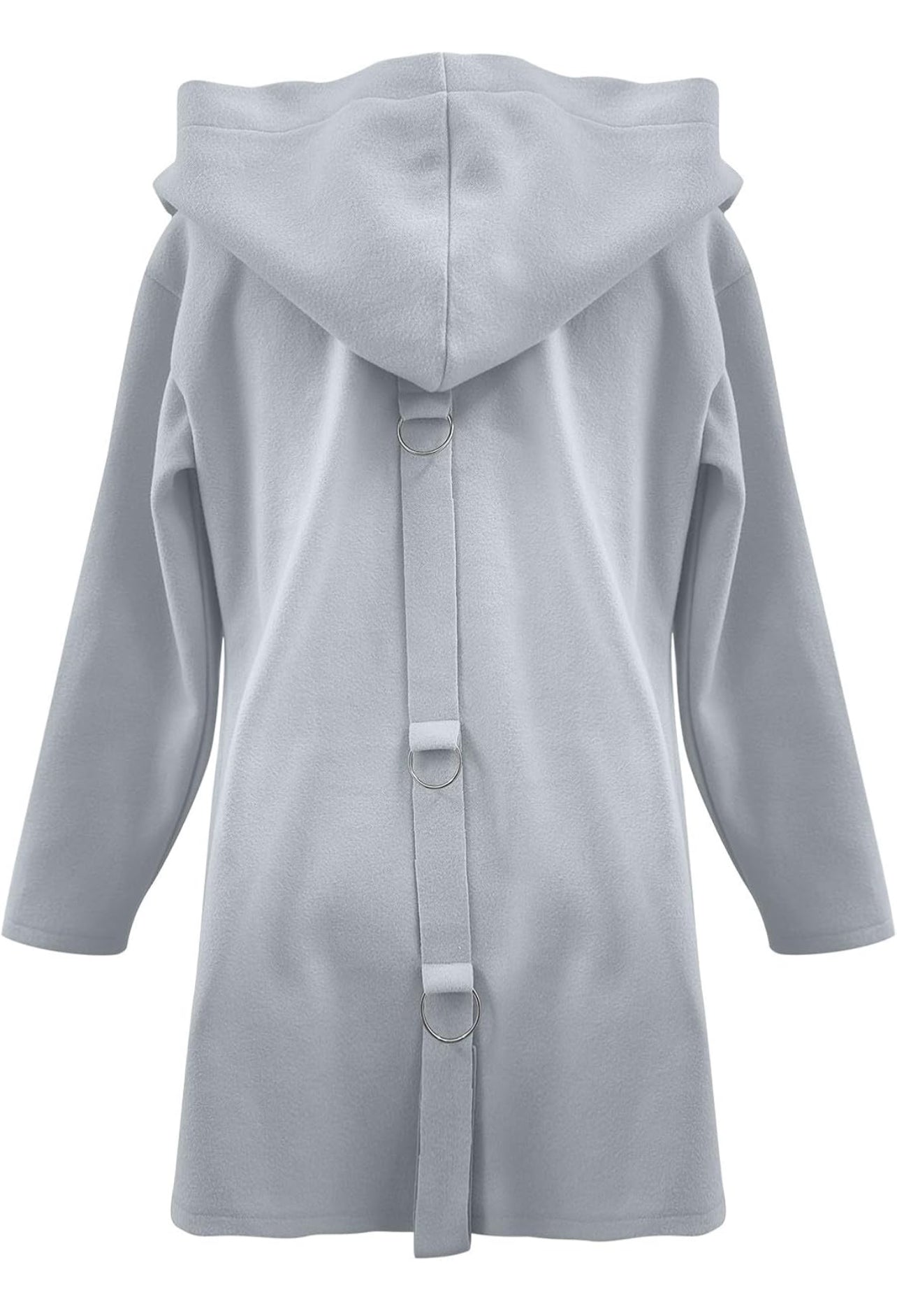 Chic Long Sleeve Open Front Sweater Jacket with Hood - Casual Elegance - Free Shipping