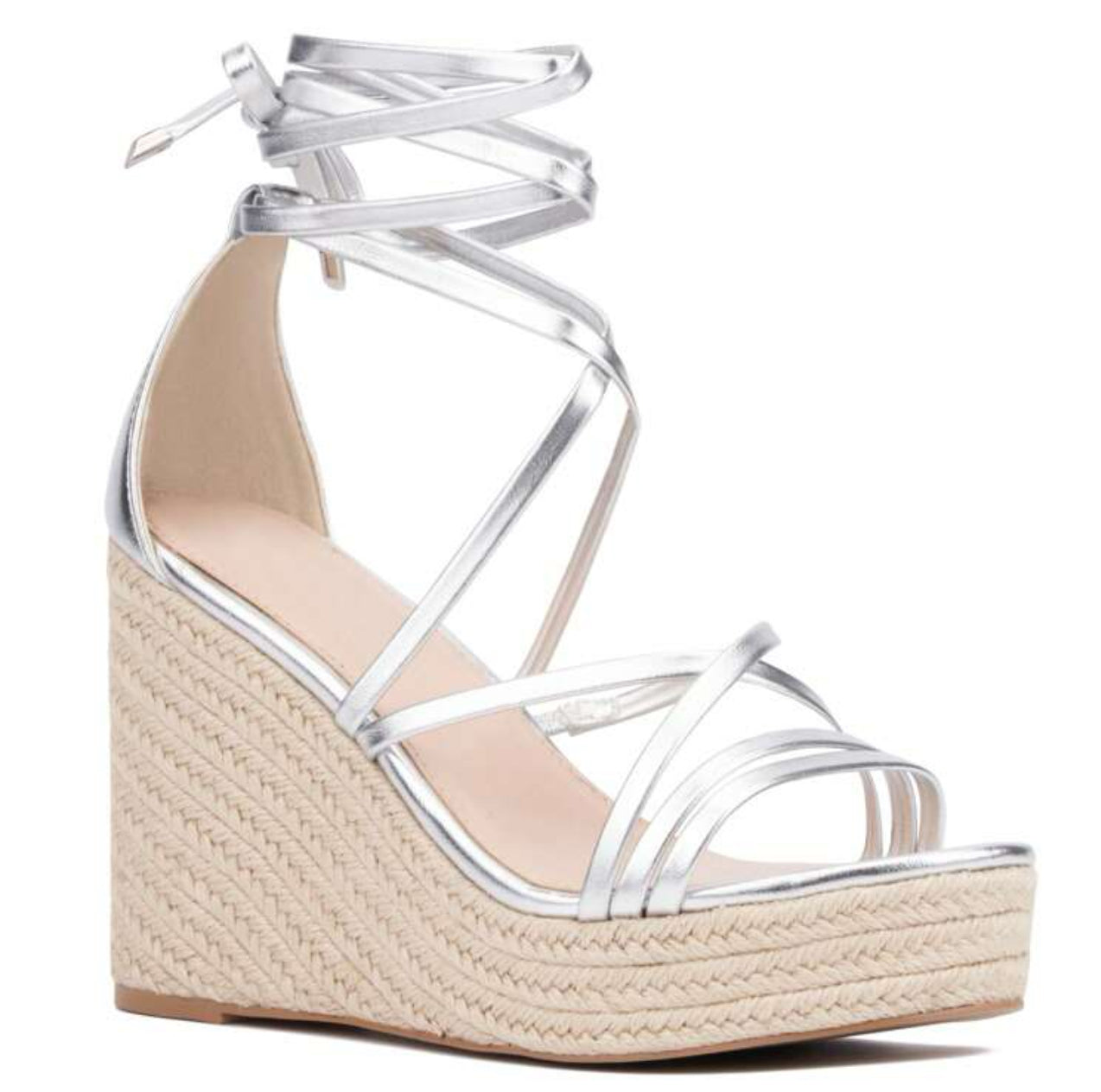 Fashionably Chic: Women’s Platform Espadrille Wedge Heels - WIDE WIDTH