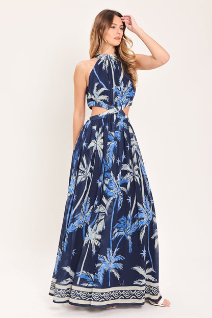 Chic Coastal Stargazer Woven Maxi Dress - Free Shipping