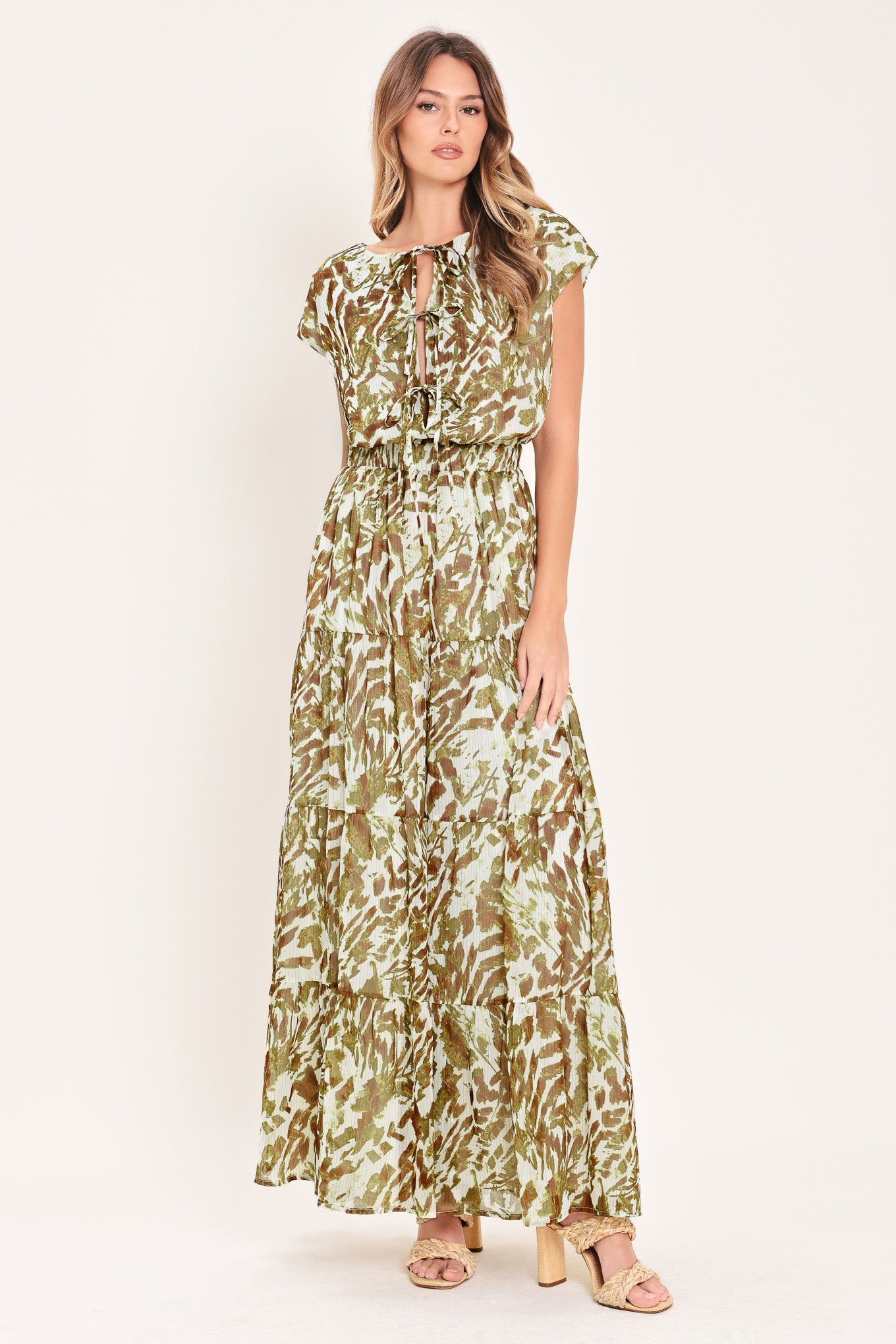 Stylish Golden Grove Woven Jumpsuit - Free Shipping