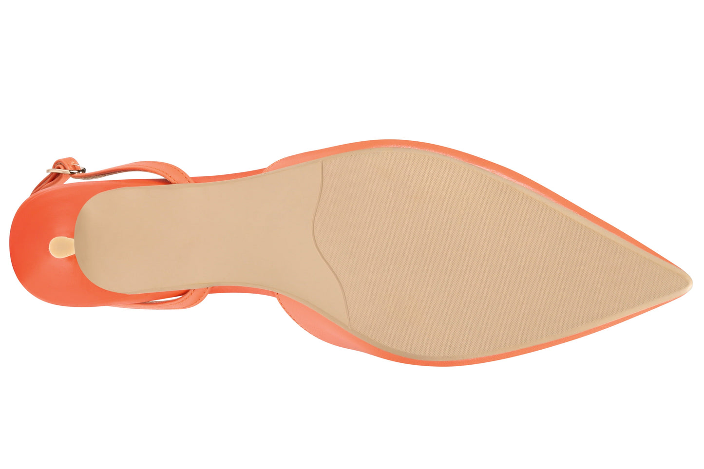 Mia Slingback Apricot Kitten Heels Extended Sizes - Free Shipping