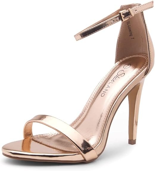 Trendy Adjustable Ankle Strap Open Toe Stiletto Heel Sandals – Free Shipping