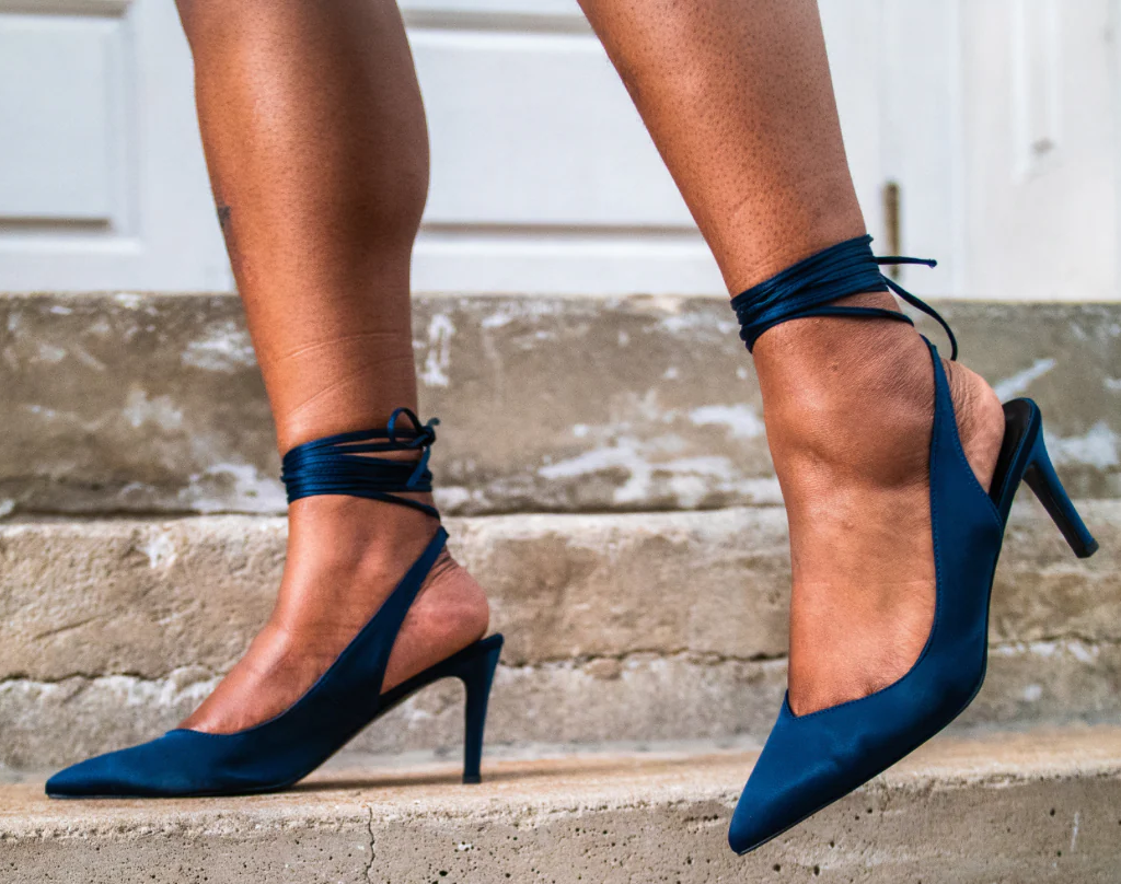 Estelle Pumps Navy Extended Sizes- Free Shipping